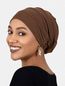 1pc Women's Headscarf Cap, Maternity/Chemo Cap, Sleeping Cap, Hair Care Soft Cap, Suitable For Daily Use - Multicolor - View 7