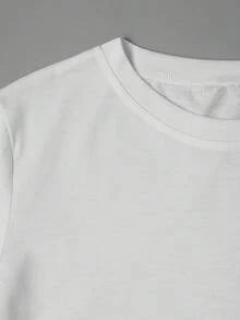 Camiseta Casual De Mujer Con Estampado De Conejito De Pascua Y Huevos Coloridos - Top De Manga Corta Y Cuello Redondo Suave Y Elástico Para Atuendos Festivos De Primavera-Verano, Ropa De Conejo, Camisa De Celebración, Tejido De Elasticidad Media - [Blanco] - Ver 4