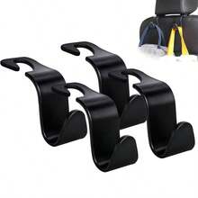 1pc/2pcs/4pcs Car Rear Seat Headrest Hooks, Suitable For Wallet, Shopping Bag, Handbag, Hat, Etc. - Multicolor - View 6