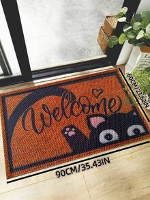 1pc Vintage Colorful Printed Pattern Doormat, Minimalist And Elegant, Made Of Polyester Fiber, Rectangular Non-Slip Durable, Suitable For Indoor Entrance, Bedroom, Kitchen Decor, Room Decor - Camel - View 14