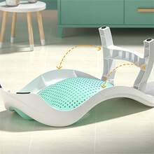 1pc Adjustable Infant/Toddler Foldable Bath Tub With Non-Slip Bathing Basin, Suitable For Bathing And Bottom Cleaning - Multicolor - View 5