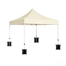4pcs Heavy Duty Pop-Up Canopy Weight Bags - Extremely Sturdy & Reliable Tent Anchors For Maximum Stability, Quick & Easy Filling, Lightweight Portable Design - Ideal For Outdoor Activities, Parties, Camping - Black - View 4