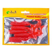 HENGJIA 10cm-7.7g Señuelo, 5 piezas Señuelo de gusano espiral de plástico blando realista, adecuado para pesca en arroyos, ríos de lubina, trucha, carpa, brema - Multicolor - Ver 12