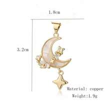 1pc Copper Micro-Inlaid Zirconia Personalized Hip-Hop Luxury Four-Leaf Clover Devil's Eye Pendant, Versatile DIY Bracelet Necklace Earring Accessory Handmade Charm - Multicolor - View 20