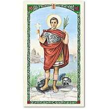 Tarjetas de oración sagradas para la oración a San Expedito en inglés - / - Ver 2