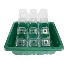 2 Packs Seed Starter Trays (24 Cells Total), Seed Starter Kit With Humidity Vented Domes And Base, Ideal For Germinating Vegetable, Flower & Herb Seeds - 2 Sets - View 2