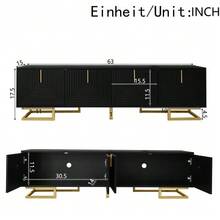 Television Stands & Entertainment Centers - Black - View 2