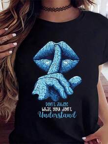 Autism Awareness T Shirt Dont Judge What You Dont Understand Puzzle Piece Hands Design For Autism Support And Awareness, 220g - Black - View 1