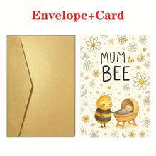 Una singola cartolina con un delizioso design "Sweet Mum to Bee", ideale per le nuove mamme. È un regalo premuroso per festa di nascità o celebrazioni della maternità, perfetto per mostrare amore e affetto alla famiglia e agli amici. Include una busta. - Set - Visualizzare 8