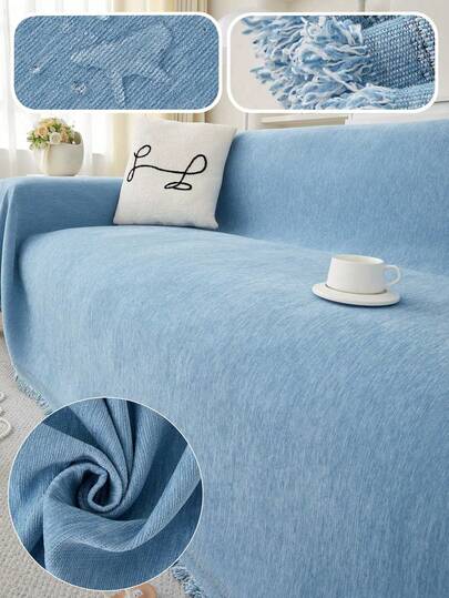 1件纯色宠物防水沙发套，防刮沙发套，四季通用沙发保护套，家具罩巾，适用于卧室、办公室、客厅、家居装饰