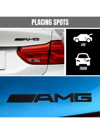 Emblem Sticker For Car. Sticker Badge. ABS Plastic Anagram For Trunk And Doors. Decorative Accessory For GLE GLS CLS GLC CLA GLA GLK ML C197 R231 W167 W247 W246