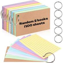 150pcs/Set Colorful Flashcard With Rings, 3x5 Inch Lined Index Cards, Learning & Memory Cards For Study, School, College Supplies - Random Color - 3 - View 13