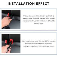 Guía de cierre de cinturón de interfaz ISOFIX, ranura de guía fija para hebilla de cinturón de  de coche, guía de cierr - A - Ver 8