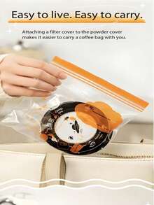 25pcs Portable Coffee Filter Papers, Hand Drip Coffee Accessories, Detachable And Packable For Takeout. Heat-Resistant And Durable Structure For Precise Extraction, Suitable For Various Cup Sizes. Made Of Materials, Ideal For Camping, Office And Travel. Compact Design Saves Space, An Essential Outdoor Item. - Multicolor - View 8