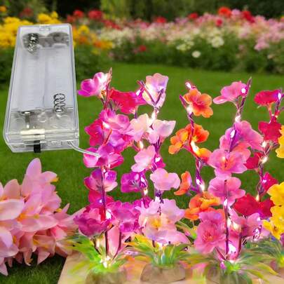 2 PCS 2-5M Pink Light LED Copper Wire Fairy Lights AA Battery Operated (Batteries Not Included) For Valentine's Day Ramadan Wedding Bedroom Party Decoration