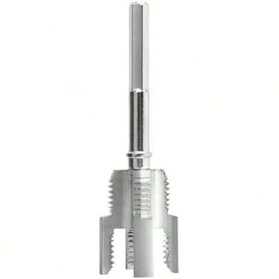 Integrated Internal & External Pipe Threading Tool, 1/2", 3/4", Dual-Function Pipe Thread Cutter Compatible PVC & Plastic Pipes Threader(SIZE:1/2")