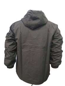 Nueva chaqueta con capucha casual de exterior para hombre de talla grande, primavera/otoño - Negro - Ver 7