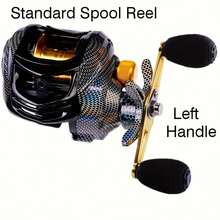Lingkun Ultra-Lightweight Bait Reel 22lb Max Drag - Saltwater & Freshwater Spinning Fishing Reel With Magnetic Brake System, Ergonomic Handle, Lightweight Plastic Construction & Smooth Drag System For Bass, Trout, Pike, Salmon, Tuna - Left-hand Style a - View 3