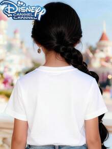 Feliz Año Nuevo 2026   The Disney pattern printed fashionable round neck T-shirt is made of 100% pure cotton making it an ideal choice for daily wear vacation and leisure outdoor exploration school life and shopping trips It is a must-have item for summer It is also an excellent gift for the same boy and girl Every child deserves a dissney tshirt - Blanco - Ver 2