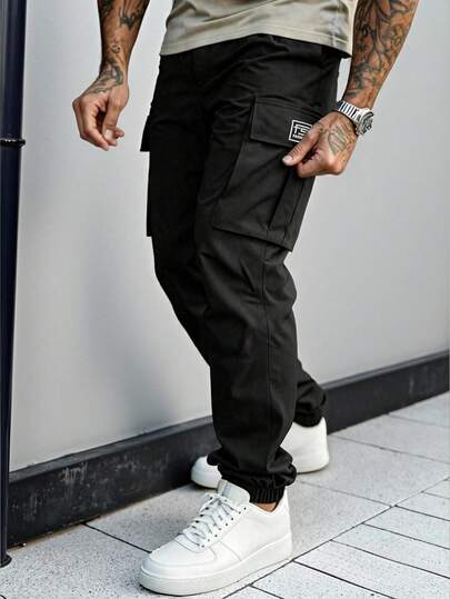 Quần cargo nam nhẹ, kiểu dáng thường ngày, thích hợp cho hoạt động ngoài trời, quần công sở thời trang đi làm hàng ngày.