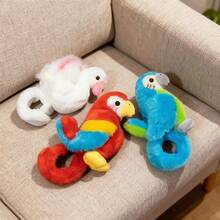 PlushFable 6.3" 16cm  Valentine Gifts Grateful Kids Gifts Realistic Shoulder Parrot Flamingo Plush Toy Lifelike Stuffed Animal Detailed Bird Doll For Kids - Blue Parrot - View 12