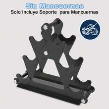 Soporte de Mancuernas(Dumbbells not included), 3 Niveles Estante de Almacenamiento Mancuerna Profesional, 34 * 30 * 9cm Soporte de Pesas Compacto Estante Exhibición Rack Gym para Gimnasio, Peso 100Kg - 1 - Ver 2