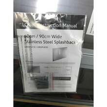 LOGIK L60SPLX10 - 60cm Splashback - Stainless Steel - B - View 5