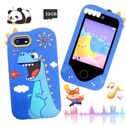 2.8-Inch Screen Children's Portable Toy Phone - Suitable For Letter Learning, Fun Games, Storytelling, Indoor And Outdoor Entertainment Toys, Cute Birthday Gift For Children Aged 3-12
