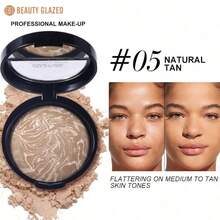 Baked Balance Matte Finishing Powder Foundation Buildable Sheer To Light Coverage - Satin Finish Waterproof Long Lasting Full Coverage Makeup Base - Multicolor - View 15