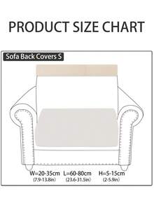 1pc Chenille Sofa Slipcover, Non-Slip Elastic Cover, Machine Washable, Suitable For Living Room & Bedroom Decor - Jian Yi - White - View 10