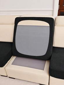 1件/2件/3件装条纹沙发坐垫套，经典简约纯色弹力防尘保护套，适用于酒店、卧室、客厅 - 條紋格沙發坐墊套1人 - 查看 30