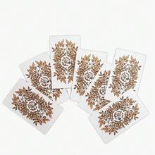 橡树、白蜡树和荆棘塔罗牌，原尺寸12x7英寸，三树塔罗牌套装，附指南书，金边天然植物塔罗牌，适合初学者，草本礼品版 - 彩色 - 查看 2