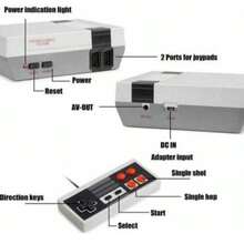 Mini Consola de videjuegos con controles para television, 620 juegos - Negro - Ver 3
