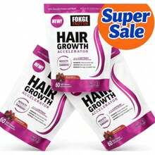 Bestseller!3 Pack Hair Growth Soft Chews - Hold Before Chewing, Biotin & Clinically Studied For Stronger Hair (Mixed Berry).Supplement Vitamin,Free Shipping. - 3 Items - View 1