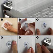 12 Transparent Adhesive Wall Hooks, Multipurpose, No Drilling Required - Clear - View 5