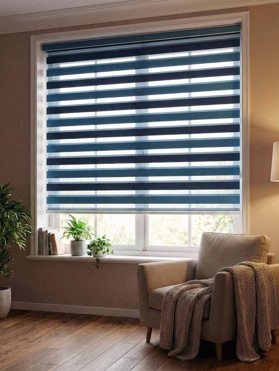 Persiana para ventana larga 1000x1300 - Azul - Ver 1