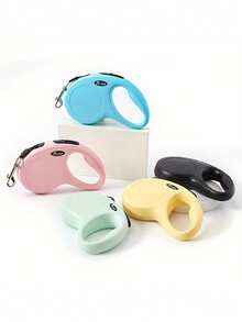 1 pieza Correa retráctil para perro, material ABS de 10 pies, para caminar al aire libre sin necesidad de cargar - Multicolor - Ver 8