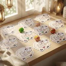 20pcs/10pcs Eid Al-Adha Greeting Candy Box Card, Eid Al-Adha Greeting Card, Eid Al-Adha Envelope, Eid Greeting Card, Eid Al-Adha Gift - Multicolor - View 4