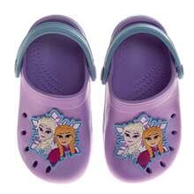 Disney Frozen Elsa And Anna Girls Shoes, EVA Clogs, Water Shoes - Kids Pool And Beach Sandals, Lavender And Slate Slip-On (Toddler Sizes 5-10, Little Kid Sizes 11-12) - LAVENDER - View 2