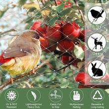 3 Meters*4m Cat Balcony Safety Net (Includes 20 Straps, 20 Expansion Screws, 20 Hooks) Cat Balcony Protective Fence Net, Cat Anti-Fall Net, Cat Railing Net, Pet Enclosure Suitable For Balcony, Railing, Stairs, Terrace, Etc. - 300x400cm - View 2