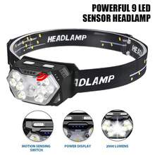 1pc USB Rechargeable LED Headlamp Flashlight - Super Bright, 6 Lighting Modes, Compact & Portable For Hiking, Walking, Fishing, And Emergency Nighttime Use, Flashlight Rechargeable - Multicolor - View 1
