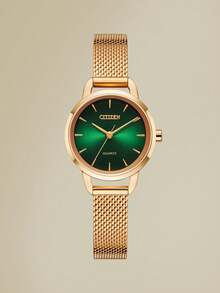 CITIZEN Classic Stylish Watch for Men and Women Perfect for Holidays Gifting Versatile Casual and Commute Wear Elegant Timepiece for Everyday Use Ideal Birthday or Anniversary Present - 金色 - 查看 1