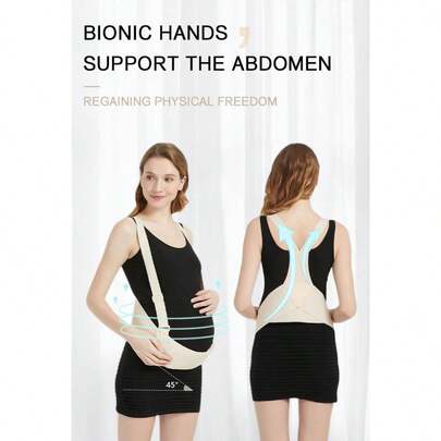 Cinturón de soporte de maternidad ajustable para el embarazo medio a tardío, con banda de cintura con , correa para el hombro transpirable, banda para el vientre que evita la constricción abdominal