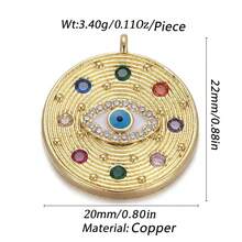 1pc Copper Micro-Inlaid Zirconia Hip-Hop Style Sun Letter "Love" Pendant, Jewelry Accessory - Multicolor - View 2