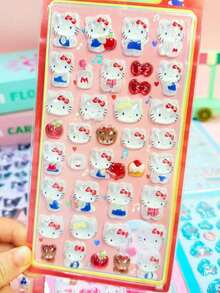 3D Crystal Clear Stickers, Featuring Cute Japanese-Style Design, Dreamy And Sweet Girl Style, Minimalist Aesthetic, Presenting Various Artistic And Practical Graphic Elements - Multicolor - View 10