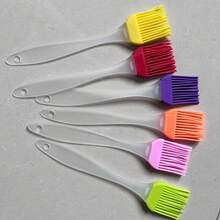 1pc/3pcs/7pcs Silicone Basting Brush, Heat Resistant Basting Brush With Scraper, Kitchen Cooking Baking Barbecue Tool - Multicolor - View 2