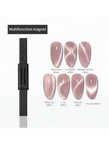 SHANGFEIYA Eight-In-One Purple Nail Art Magnet 5pcs Set Featuring Fancy Designs Multifunctional Glass Beads And Cat's Eye Nail Polish Gel Specially Designed With A Strong Magnet 1pc/5pcs - Multicolor - View 13