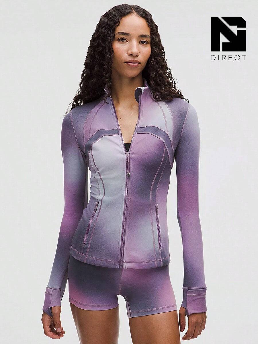 Lululemon Define Jacket Nulu-For Yoga Gym Running-Sweat-Wicking-Yoga-All Seasons Sport-Spring/Summer-Autumn/Winter-Back To School- Mother's Day Gifts-Father's Day Gift - Aurora Haze Purple Multi - 查看 1