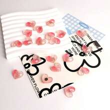 5/10pcs Cute Pink Heart Magnets, Fridge Decoration, Mini Magnetic Stickers Suitable For Photos, Notes, Whiteboards, Storage Cabinets, Kitchen Decor, Home Decor, Office Supplies, Creative Valentine's Day Gift - Multicolor - View 4