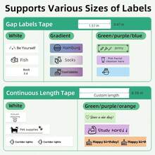 Marklife M1 Mini Label Printer, Bluetooth Label Printer, Wavy Texture, With Label Tape, Suitable For Smartphone Label Printing, Easy To Use, Suitable For Children, School Supplies, Home, Business Office Supplies, Convenient Organization (Rechargeable) - White - View 11